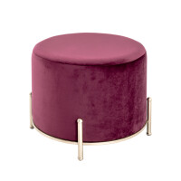 Haku Hocker aus MDF mit Textilgewebe aus gallery