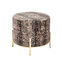 Haku Hocker aus MDF mit Textilgewebe aus gallery