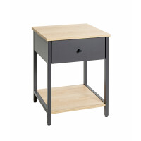 Haku Beistelltisch aus Stahlrohr in anth gallery