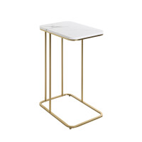 Haku Beistelltisch aus Stahlrohr in gold gallery