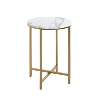 Haku Beistelltisch aus Stahlrohr in gold gallery