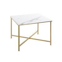 Haku Beistelltisch aus Stahlrohr in gold gallery