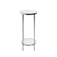 Haku Blumensäule aus Stahlrohr in chrom, Rahmen aus Fla