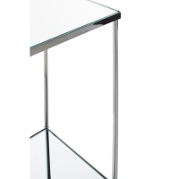 Haku Blumensäule aus Stahlrohr in chrom, Rahmen aus Fla