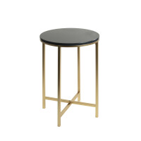 Haku Beistelltisch aus Stahlrohr in gold gallery