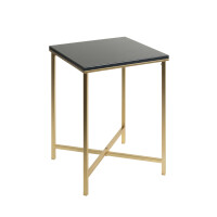 Haku Beistelltisch aus Stahlrohr in gold gallery