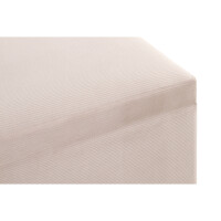 Haku Sitztruhe aus MDF mit Textilgewebe aus Cord in creme be