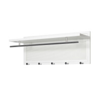 Haku Wandgarderobe aus Stahlrohr in wei& gallery