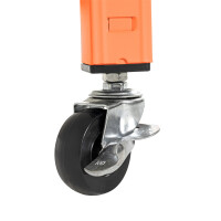 Haku Servierwagen aus Metall in orange pulverbeschichtet 3