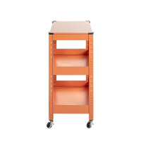 Haku Servierwagen aus Metall in orange pulverbeschichtet 6