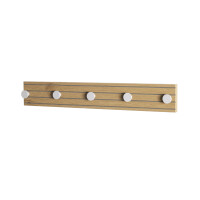 Haku Garderobenleiste aus MDF Dekor eiche natur, 5...