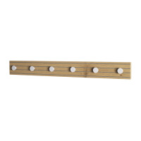 Haku Garderobenleiste aus MDF Dekor eiche natur, 6...