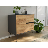 Posseik Sideboard Industrial C 80 cm Gra gallery