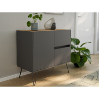 Posseik Sideboard Industrial C 80 cm Gra gallery