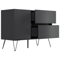 Posseik Sideboard Industrial S 100 cm Grafit 4