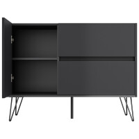 Posseik Sideboard Industrial S 100 cm Grafit 5