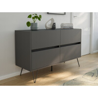 Posseik Sideboard Industrial E 120 cm Grafit 1