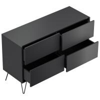 Posseik Sideboard Industrial E 120 cm Grafit 2