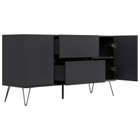 Posseik Sideboard Industrial F 140 cm Grafit 4
