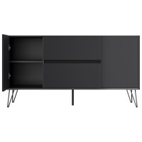 Posseik Sideboard Industrial F 140 cm Grafit 5