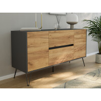 Posseik Sideboard Industrial F 140 cm Gr gallery