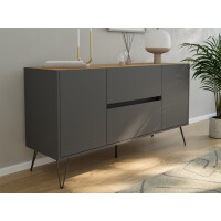 Posseik Sideboard Industrial F 140 cm Gr gallery