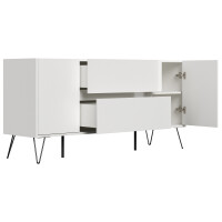 Posseik Sideboard Industrial G 155 cm Weiß hochglanz 4