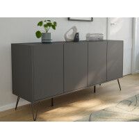 Posseik Sideboard Industrial H 155 cm Gr gallery