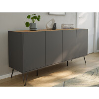 Posseik Sideboard Industrial H 155 cm Gr gallery