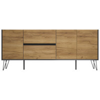 Posseik Sideboard Industrial I 180 cm Grafit/Eiche Front 5