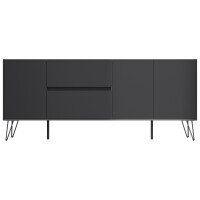 Posseik Sideboard Industrial I 180 cm Grafit/Eiche Top 5