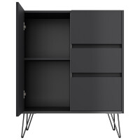 Posseik Sideboard Industrial K 80 cm Grafit 5
