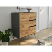 Posseik Sideboard Industrial K 80 cm Gra gallery