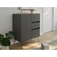 Posseik Sideboard Industrial K 80 cm Gra gallery