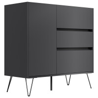 Posseik Sideboard Industrial L 100 cm Grafit 3