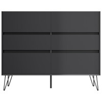 Posseik Sideboard Industrial M 120 cm Grafit 5