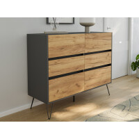 Posseik Sideboard Industrial M 120 cm Gr gallery