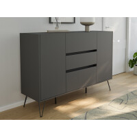 Posseik Sideboard Industrial N 140 cm Grafit 1