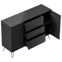 Posseik Sideboard Industrial N 140 cm Grafit 2