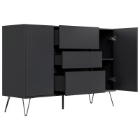 Posseik Sideboard Industrial N 140 cm Grafit 4