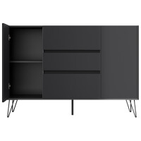 Posseik Sideboard Industrial N 140 cm Grafit 5