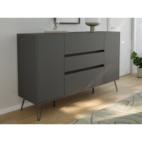 Posseik Sideboard Industrial O 155 cm Grafit 1