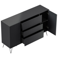 Posseik Sideboard Industrial O 155 cm Grafit 2