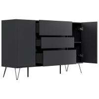 Posseik Sideboard Industrial O 155 cm Grafit 4