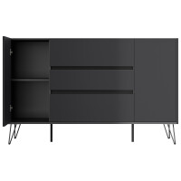 Posseik Sideboard Industrial O 155 cm Grafit 5
