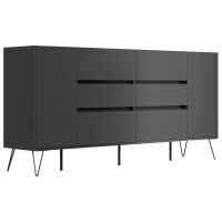 Posseik Sideboard Industrial R200 cm Grafit 3