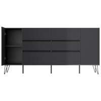 Posseik Sideboard Industrial R200 cm Grafit 5