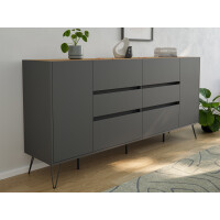 Posseik Sideboard Industrial R200 cm Gra gallery
