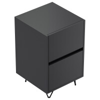 Posseik Nachttisch Industrial A 40 cm Grafit 4