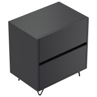 Posseik Nachttisch Industrial A 60 cm Grafit 4